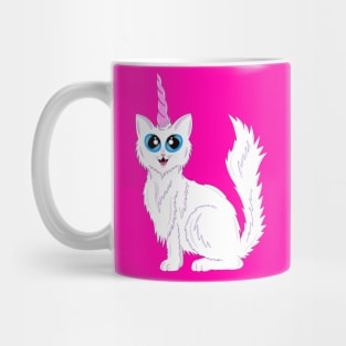 White Kitty-corn Mug